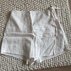 Linen skort
